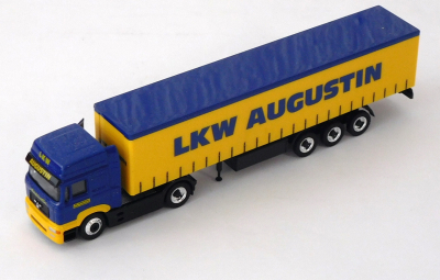 Schuco 22800 H0 1:87 F2000 Gardinenplanensattelzug LKW Augustin