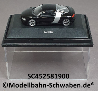 Schuco 452581900 H0 AUDI R8, matt-schwarz, concept, BOX