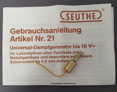 Seuthe 21 Universal Dampfgenerator bis 16VAC/DC