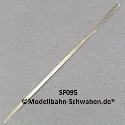 Sommerfeldt #095 Winkelprofil Neusilber 2 x 2 x 160 mm