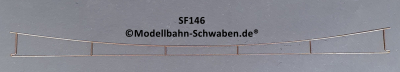 Sommerfeldt #146 H0/H0m DB Fahrdraht, verkupfert, 0,7 x 315mm