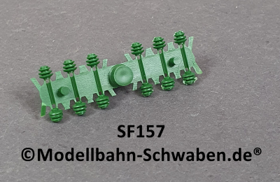 Sommerfeldt #157 H0/H0m DB Dach-Isolator, grün, 12 Stk