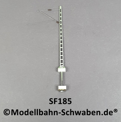 Sommerfeldt #185 H0/H0m Gitter-Streckenmast, m. Ausleger, lackiert