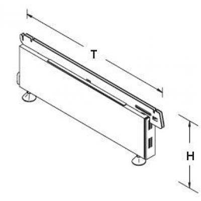 Tegometall Fußteil H16AS T37cm Juraweiss