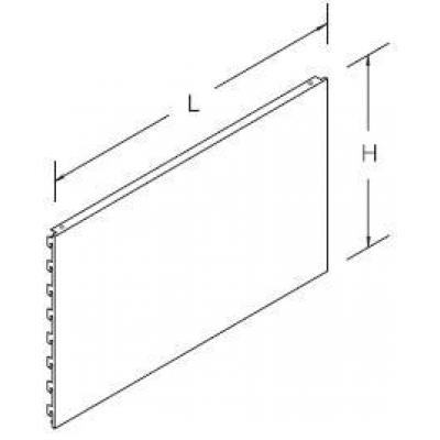 Tegometall RÜCKWAND GLATT L100 H10CM LICHTGRAU