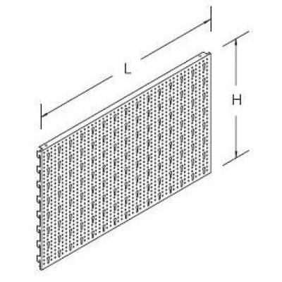 Tegometall RÜCKWAND Rund-/Schlüssellochung L100 H40cm Juraweiss