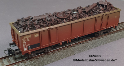 Trix 24059 H0 offener Güterwagen bel. m. Kühlschrott, DB, OVP