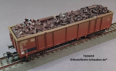 Trix 24059 H0 offener Güterwagen bel. m. Kühlschrott, DB, OVP