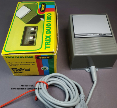 Trix 65510 Trafo DUO 1800, Licht-Trafo 2 x 14VAC/1,8A