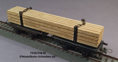 Trix Express 20/158 H0 Langholz- / Drehschemelwagen beladen mit Holz, DB Trix Express 20/158 H0 Langholz- / Drehschemelwagen beladen mit Holz, DB