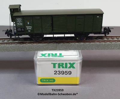 Trix Express 23959 H0 Gedeckter Güterwagen m.BrH., K.Bay.Sts.B. OVP