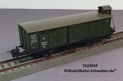 Trix Express 23959 H0 Gedeckter Güterwagen m.BrH., K.Bay.Sts.B. OVP