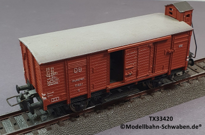 Trix Express 33420 H0 Gedeckter Güterwagen mit Brh. BN 11851, DB, OVP
