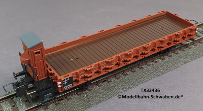 Trix Express 33436 H0 Rungenwagen mit Bremserhaus, DB, OVP