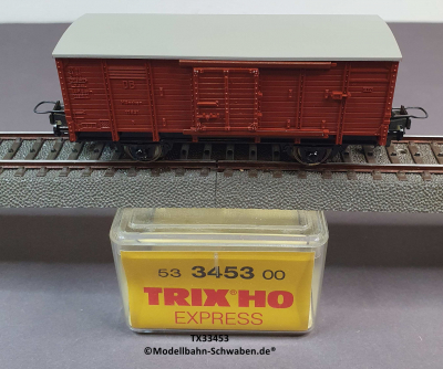 Trix Express 33453 H0 Gedeckter Güterwagen, DB, OVP