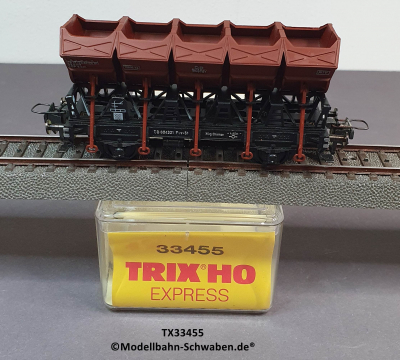 Trix Express 33455 H0 Muldenkippwagen, DB, OVP
