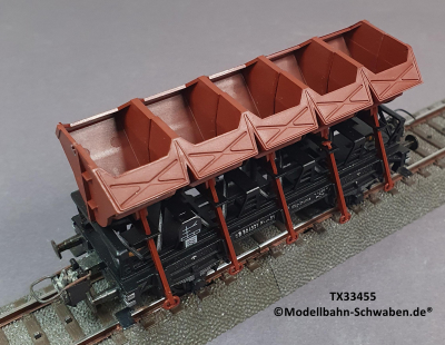 Trix Express 33455 H0 Muldenkippwagen, DB, OVP