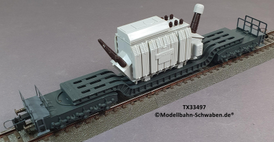 Trix Express 33497 H0 Tiefladewagen Trafo-Union, OVP Trix Express 33497 H0 Tiefladewagen Trafo-Union, OVP