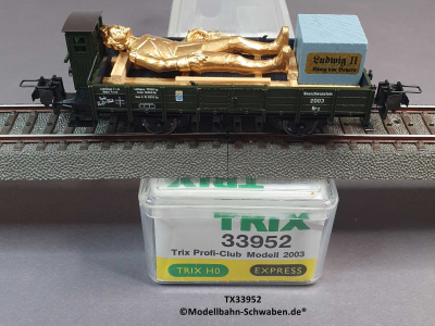 Trix Express 33952 H0 Profi-Club Modell 2003 mit König Ludwig II Statue, OVP