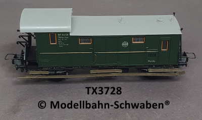 Trix Express 3728 H0 Gepäck-/Packwagen Pwi, BN 075655, DRG, OVP