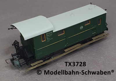 Trix Express 3728 H0 Gepäck-/Packwagen Pwi, BN 075655, DRG, OVP