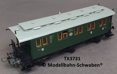 Trix Express 3731 H0 Personenwagen 2./3. Kl, BN Velten/Mark 054401, DRG, OVP
