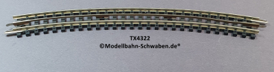 Trix Express 4322 H0 Gleis Gebogen R2/30°