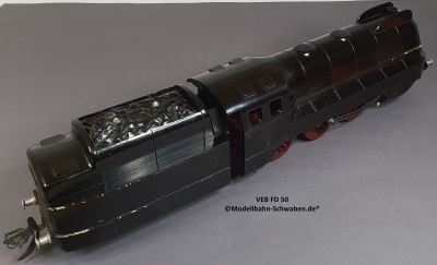 VEB (K) Stadtilm / Zeuke Spur 0 Stromlinien-Schlepptenderlok FD 50, Achsfolge 1C1