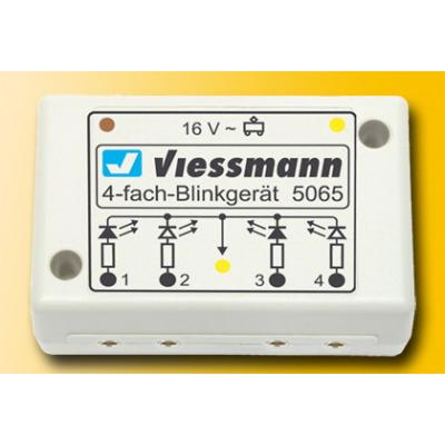 Viessmann 5065 4-fach-Blinkelektronik für Andreaskreuz