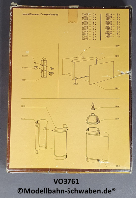 Vollmer 3761 H0 Bausatz Marktplatzausstattung, OVP