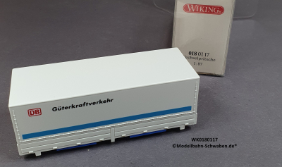 Wiking 0180117 H0, Wechselbrücke DB Güterkraftverkehr, OVP