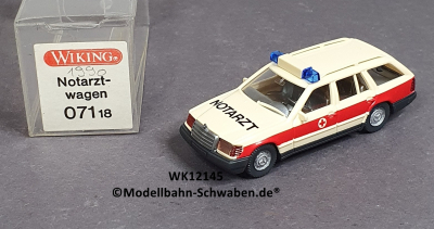 Wiking 07118 H0, MB, Notarzt, beige, OVP