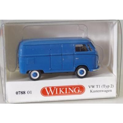 Wiking 078801 H0 VW T1 (Typ 2) Kastenwagen, blau