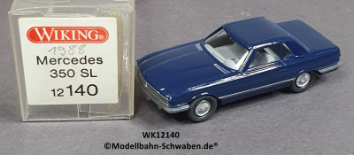 Wiking 12140 H0, MB, 350 SL, Dunkelblau OVP