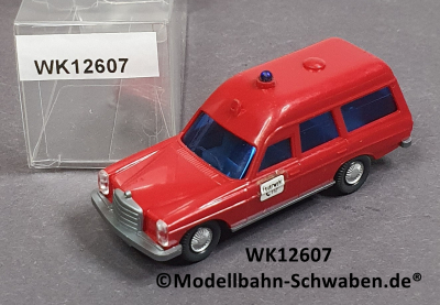 Wiking 12607 H0 MB Binz 200 KTW Krankentransportwagen, Feuerwehr, EVP