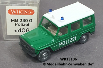Wiking 13106 H0 MB 230 G, Polizei, OVP