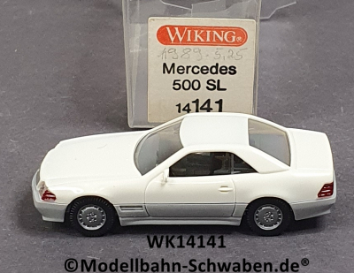 Wiking 14141 H0, MB 500 SL, weiss, OVP