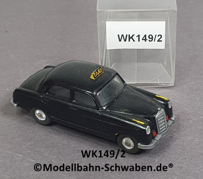 Wiking 149/2 H0 MB 220, Taxi, Mod.54, Schwarz, EVP
