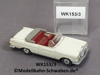 Wiking 153/3 H0 MB 300 SE, Cabrio, hellgrau, EVP