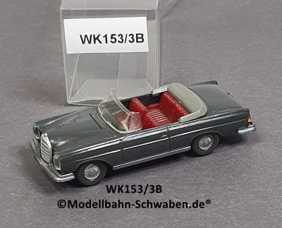 Wiking 153/3B H0 MB 300 SE, Cabrio, basaltgrau, EVP