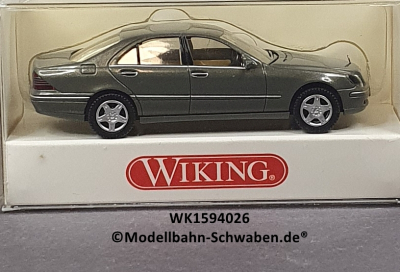 Wiking 1594026 H0, MB S-Klasse, basaltgrau, OVP