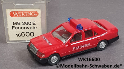 Wiking 16600 H0 MB 260 E, Feuerwehr, OVP