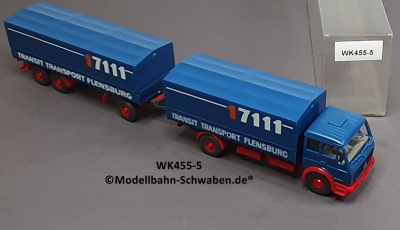Wiking 20677 H0, MB Hinterkipper Sattelzug, blau, OVP