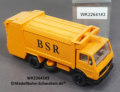 Wiking 22641 H0, MB Preßmüllwagen, BSR, orange, EVP