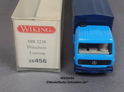 Wiking 26456 H0 MB 2238 Pritschen-Lastzug Preuss Internationale Spedition