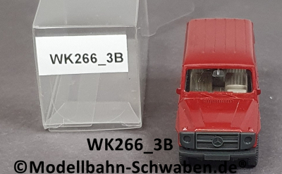 Wiking 266/3B, H0, MB 230G Geländewagen, rubinrot, EVP