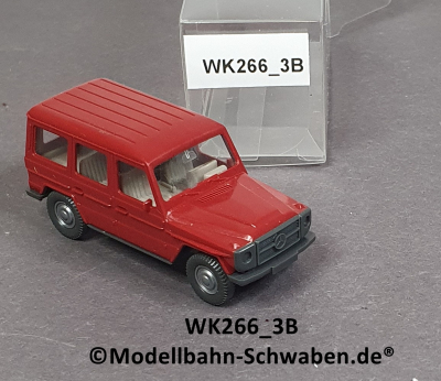 Wiking 266/3B, H0, MB 230G Geländewagen, rubinrot, EVP