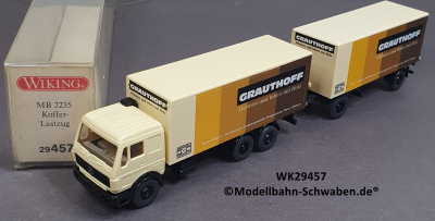 Wiking 29457 H0, MB Kofferlastzug, Grauthoff, OVP