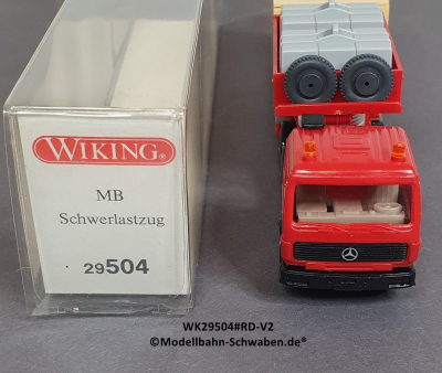 Wiking 29504 H0 MB Schwerlastzug Scholpp, Rot