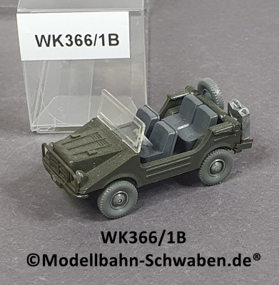 Wiking 366/1B, H0, DKW Munga, basaltgrau/olivgrün, EVP